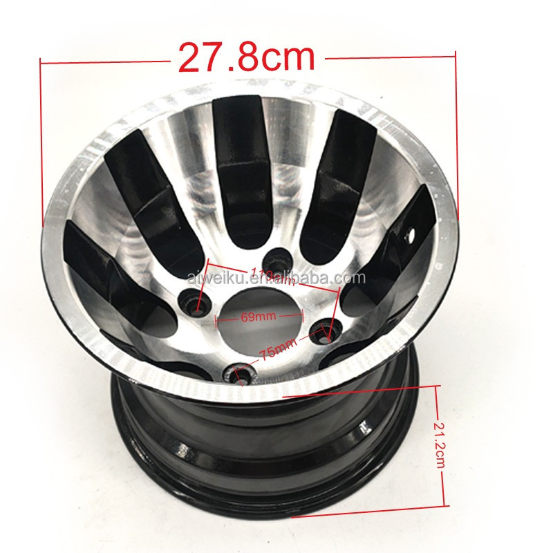 10 Inch Alloy Wheels Hub Size 10x7  5.5  Rims For Four Wheel Atv Atv Go Kart   Front And Rear Wheel