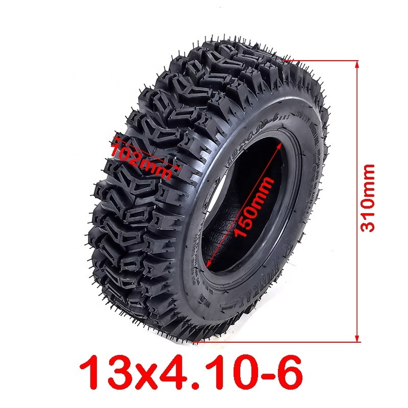 13X4.10-6 inch vacuum tires small 4 wheel motorcycle ATV Go Kart Mini Quad 47cc 49cc snow motorcycle tires