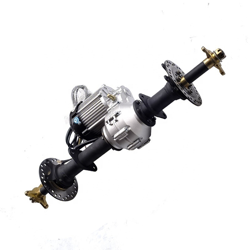 Three Wheel GO KART KARTING UTV Buggy Transmission ATV 74CM Rear Axle Differential With 48V 750W Motor