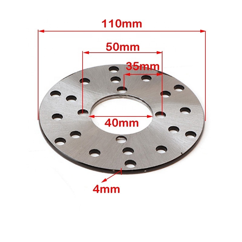 110mm 4 Stud Front Brake Disc Fit For 49cc 50cc 70cc 90cc 110cc Scooter Quad Bike 4 wheels Go Kart Buggy UTV trike Parts