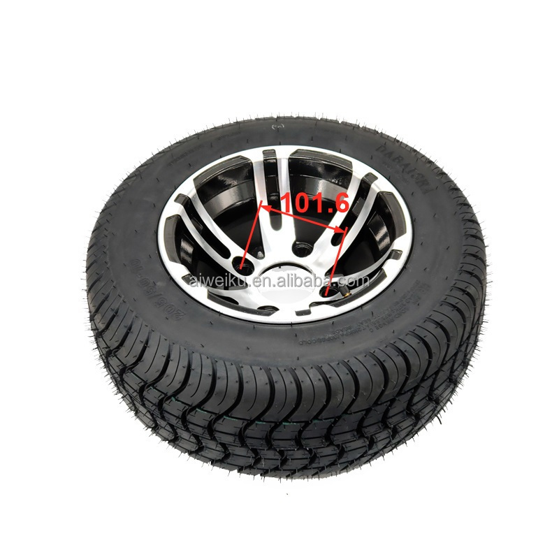 205/50-10 with aluminum alloy wheels for 10 inch  Golf Cart Tire