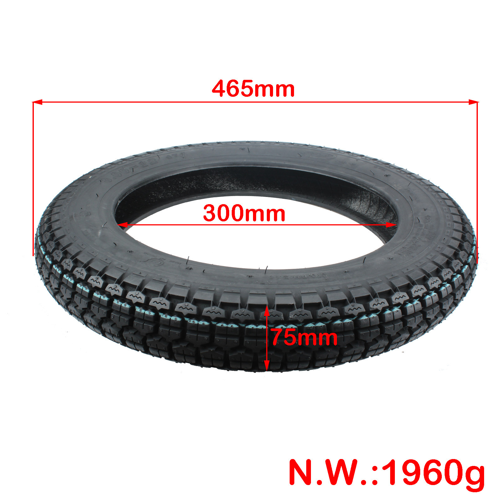 3.00-12 outer tires Vacuum tyre For electric scooters and tricycles 3.00-12 Tubeless tires