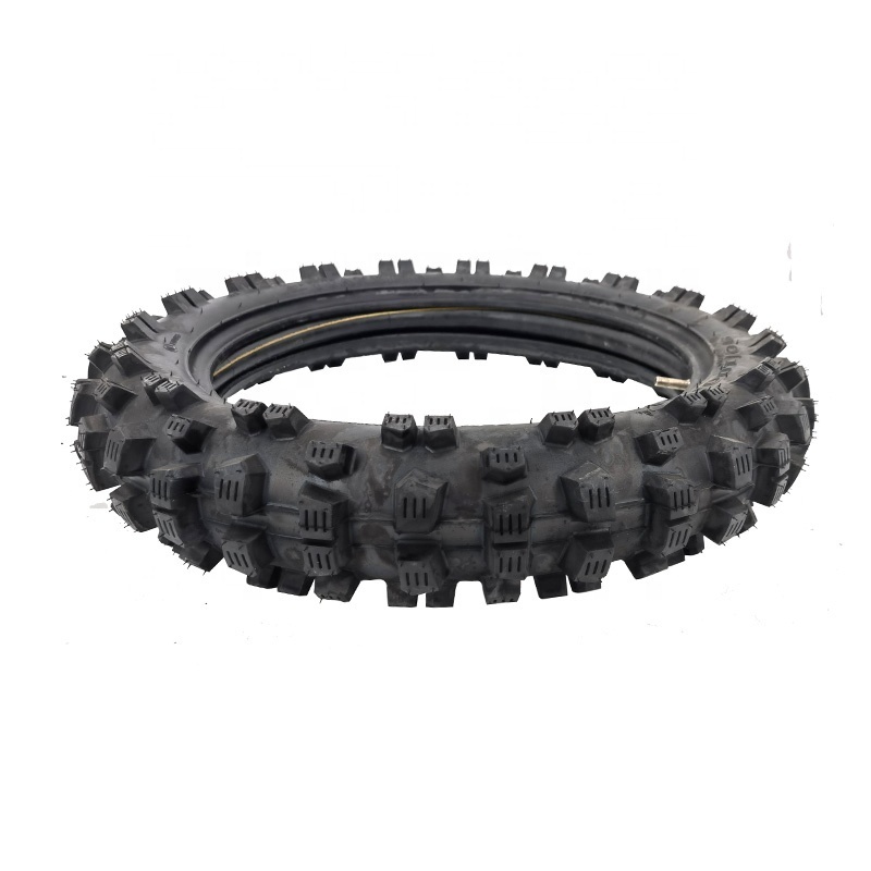 Yuanxing Off Road Tire 90/100-14 with Inner Tube 90/100-14 for Dirt Pit Bike Motocross Off Road Motorcycle 14 inch Rear Wheel