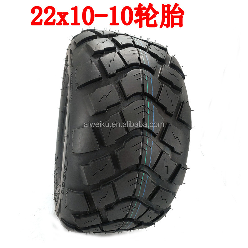 ATV four-Wheel Kart Tire Front Tire 22x7-10 Rear Wheel 22x10-10 Vacuum Tubeless  Tire