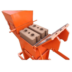 XM2-40 plastic brick machine domestos block clay brick interlocking manual mobile machinery