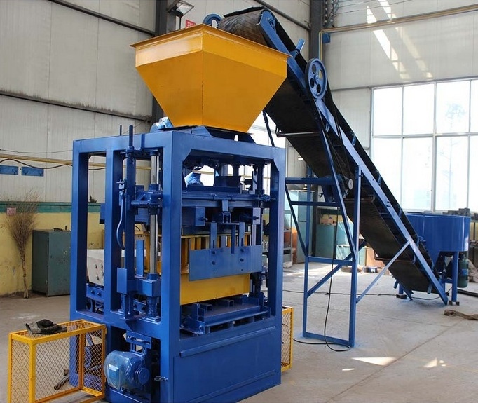 QT4-24 automatic hollow cement concrete block brick making machine