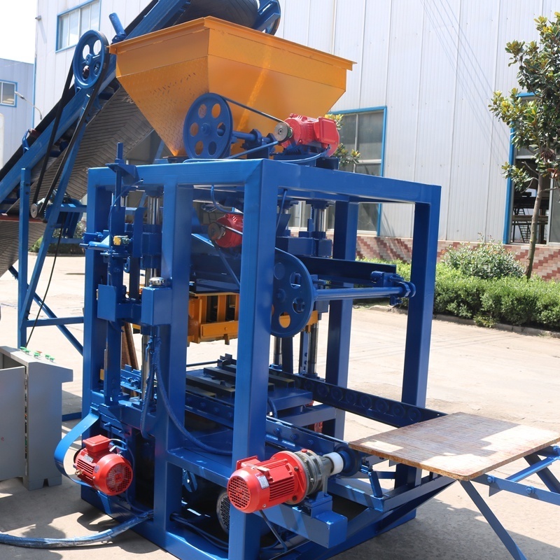 QT4-24 automatic hollow cement concrete block brick making machine