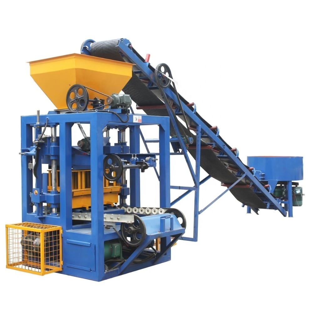 Cost-effective Semi Automatic QT4-24 Cement Concrete Block Making Machine in Cameroon