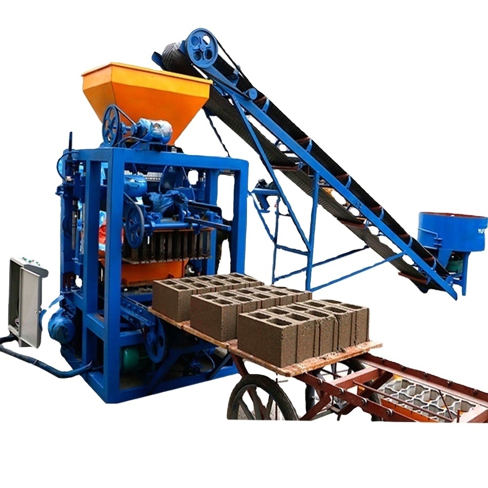 Cost-effective Semi Automatic QT4-24 Cement Concrete Block Making Machine in Cameroon