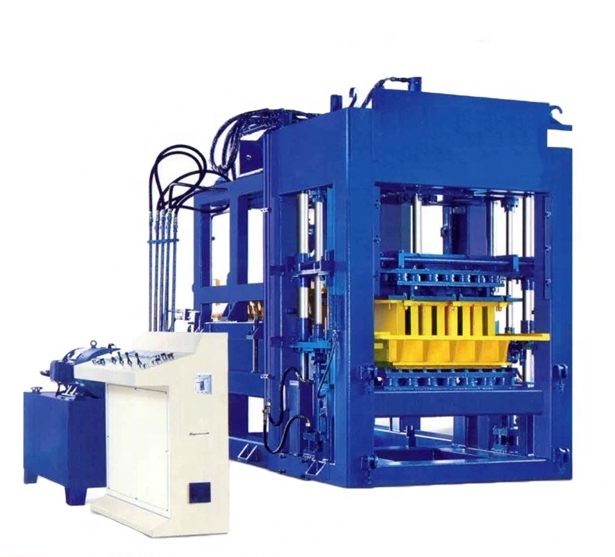 QT4-15B automatic brick making machinery concrete interlocking clay hollow block machine