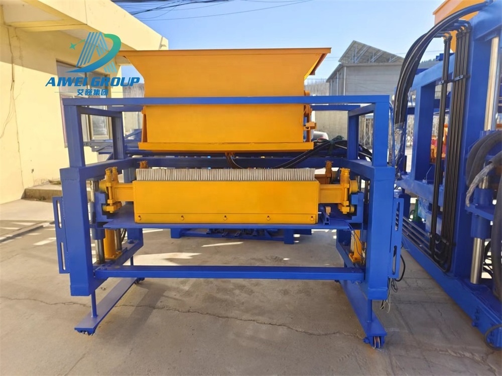 Aiwei QT5-15 Automatic  Cement Brick Machine Hollow Block Making Machine for Concrete Block Moulding Machine by Factory Price