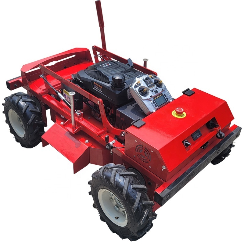 9HP Upgraded Version Wheel Type 4wd Robot Lawn Mower Zero Turn Lawn Mower with Electric Start