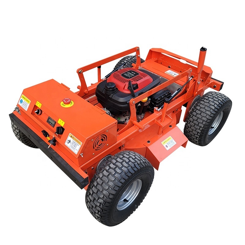 9HP Upgraded Version Wheel Type 4wd Robot Lawn Mower Zero Turn Lawn Mower with Electric Start