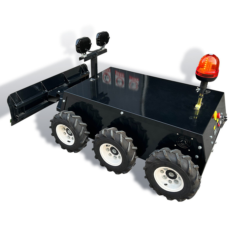 Customized Color 9HP 16HP Electric-start Remote Control Mini RC Robot Snow Plow for sale