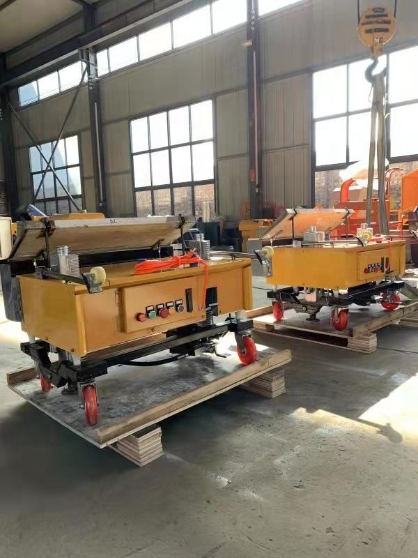 High efficiency automatic wall cement plastering machine small cement plastering wall machine