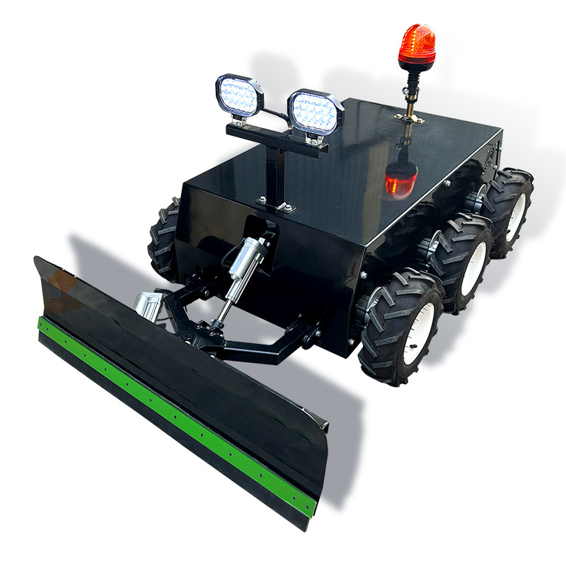 Customized Color 9HP 16HP Electric-start Remote Control Mini RC Robot Snow Plow for sale