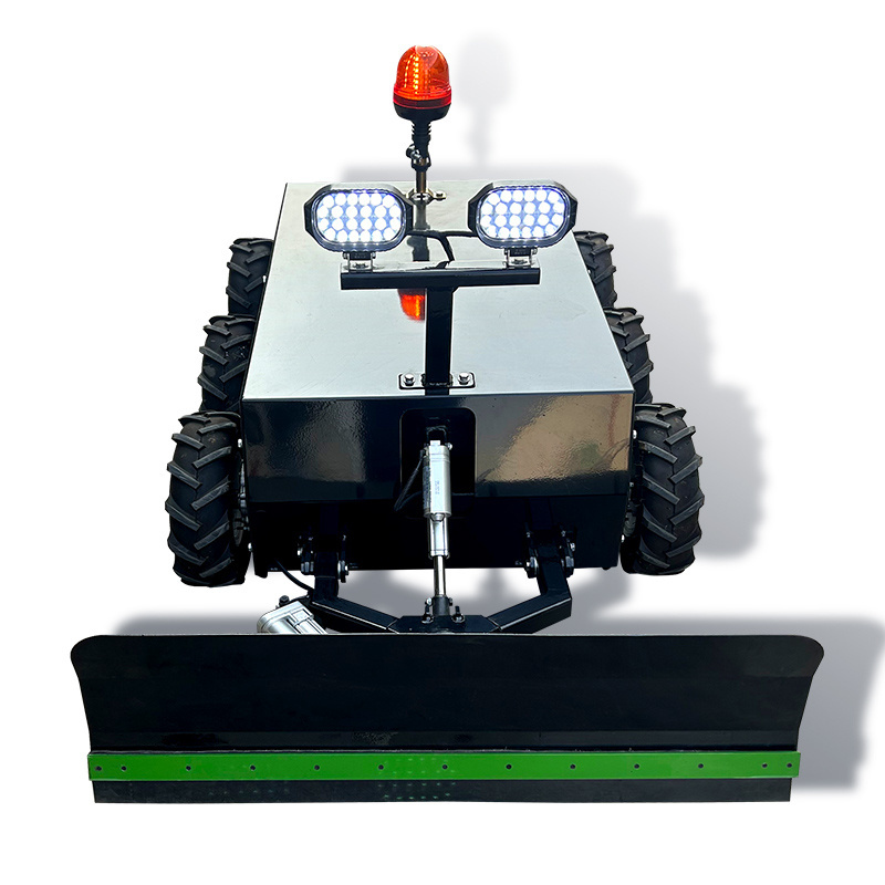 Customized Color 9HP 16HP Electric-start Remote Control Mini RC Robot Snow Plow for sale