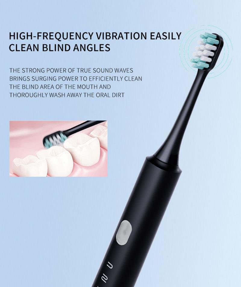 5 Modes Rechargeable Teeth Black Dupont De Dientes Ultra Soft Oral Ultrasonic Mini Portable Travel Electric Sonic Toothbrush