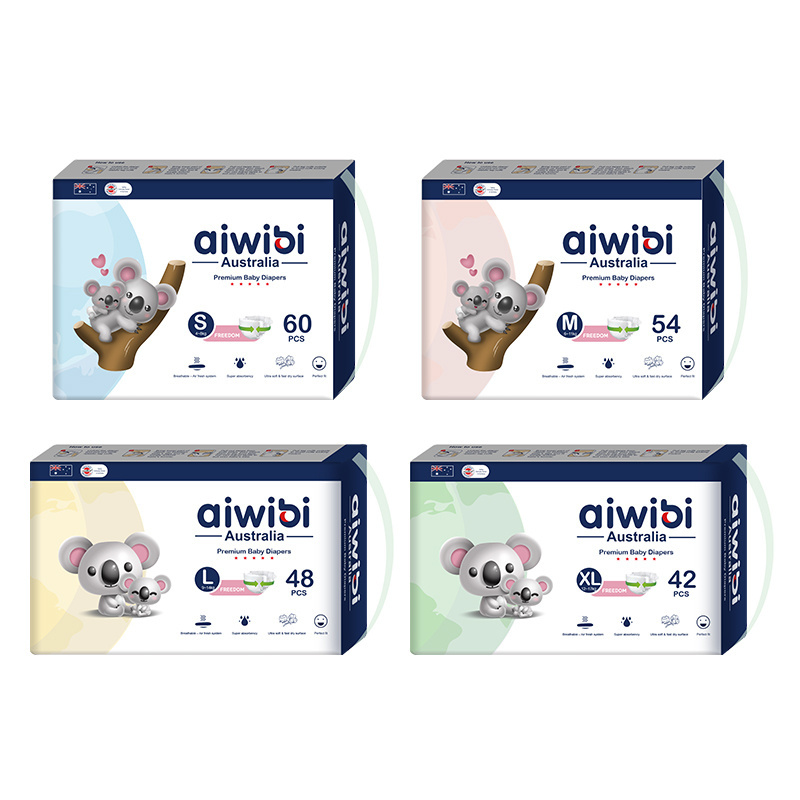 AIWIBI Baby Diapers/Nappies Wholesalers In Dubai With A Grade Quality Diapers In Pallets