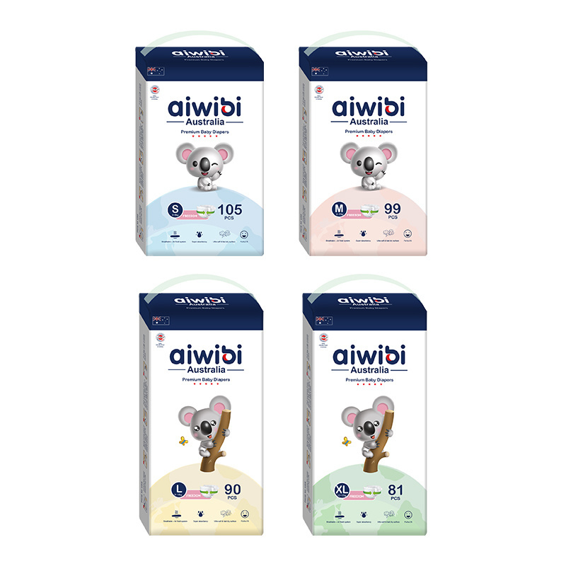 AIWIBI Baby Diapers/Nappies Wholesalers In Dubai With A Grade Quality Diapers In Pallets