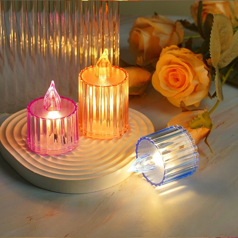 led candles flickering flameless candles 3d real flame battery operated tea light candle