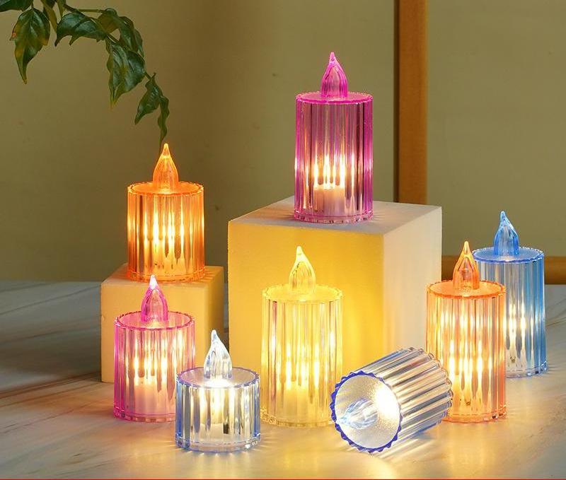 led candles flickering flameless candles 3d real flame battery operated tea light candle