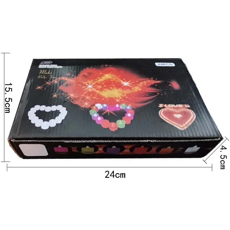 LED Electronic Candle Colorful Romantic Courtship Wedding Bar Simulation Tea Candle Light Wholesale