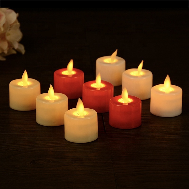 Swing led electronic candle small tea wax romantic birthday decoration atmosphere light guide light