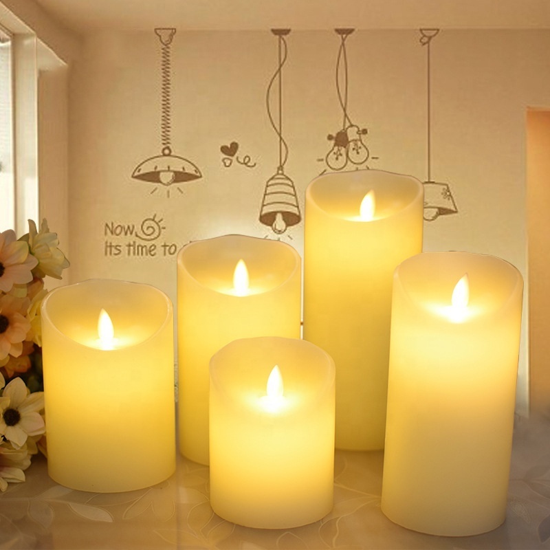 Flameless Flickering Electrical Paraffin Wax LED Candle For Wedding Party Home Christmas Decoration Party Supplies