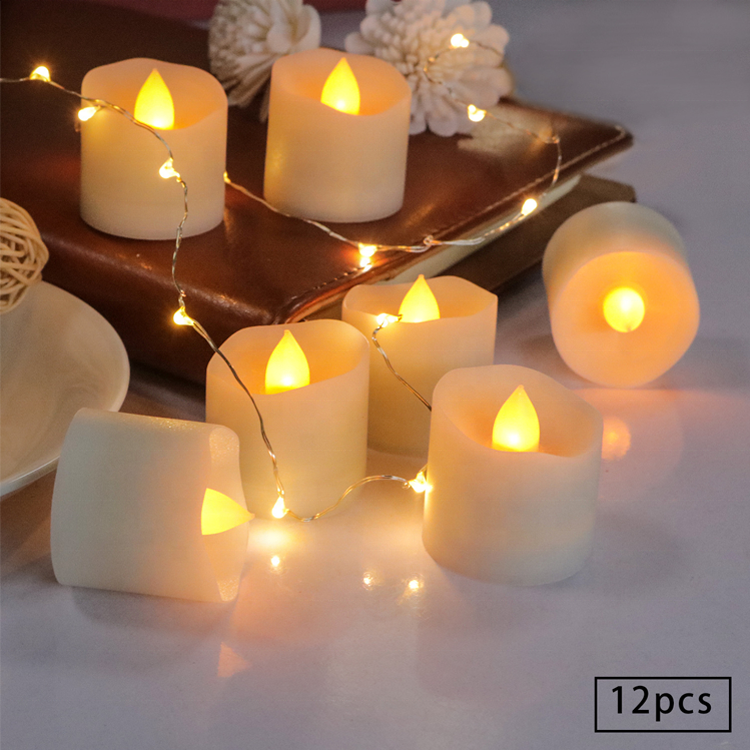 2450 electronic candle 10 key remote control timing waterproof plastic candle light led candle