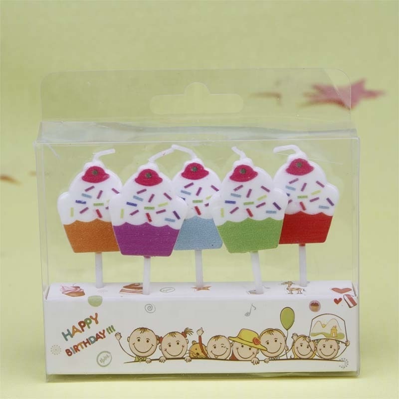 Wholesale 5pcs/set candle cartoon birthday candles holiday party cake decoration baking candles