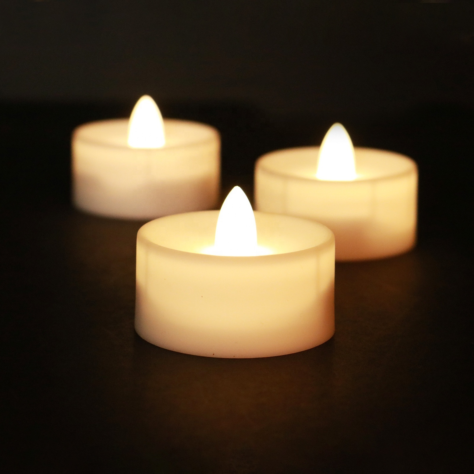 2.2'' Color Changing Realistic Flameless Flickering Electronic LED AAA Battery Tea Lights Candles