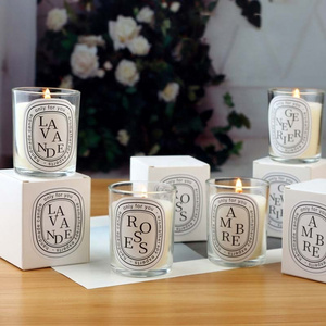 scented candles in glass jars valentines day wedding souvenirs decoration candles custom logo