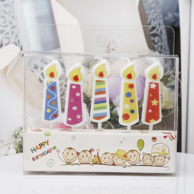 Wholesale 5pcs/set candle cartoon birthday candles holiday party cake decoration baking candles