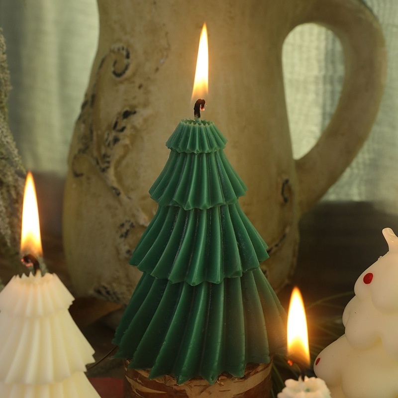 ins aromatherapy Christmas tree candle gift decoration home mini Christmas Scented candles