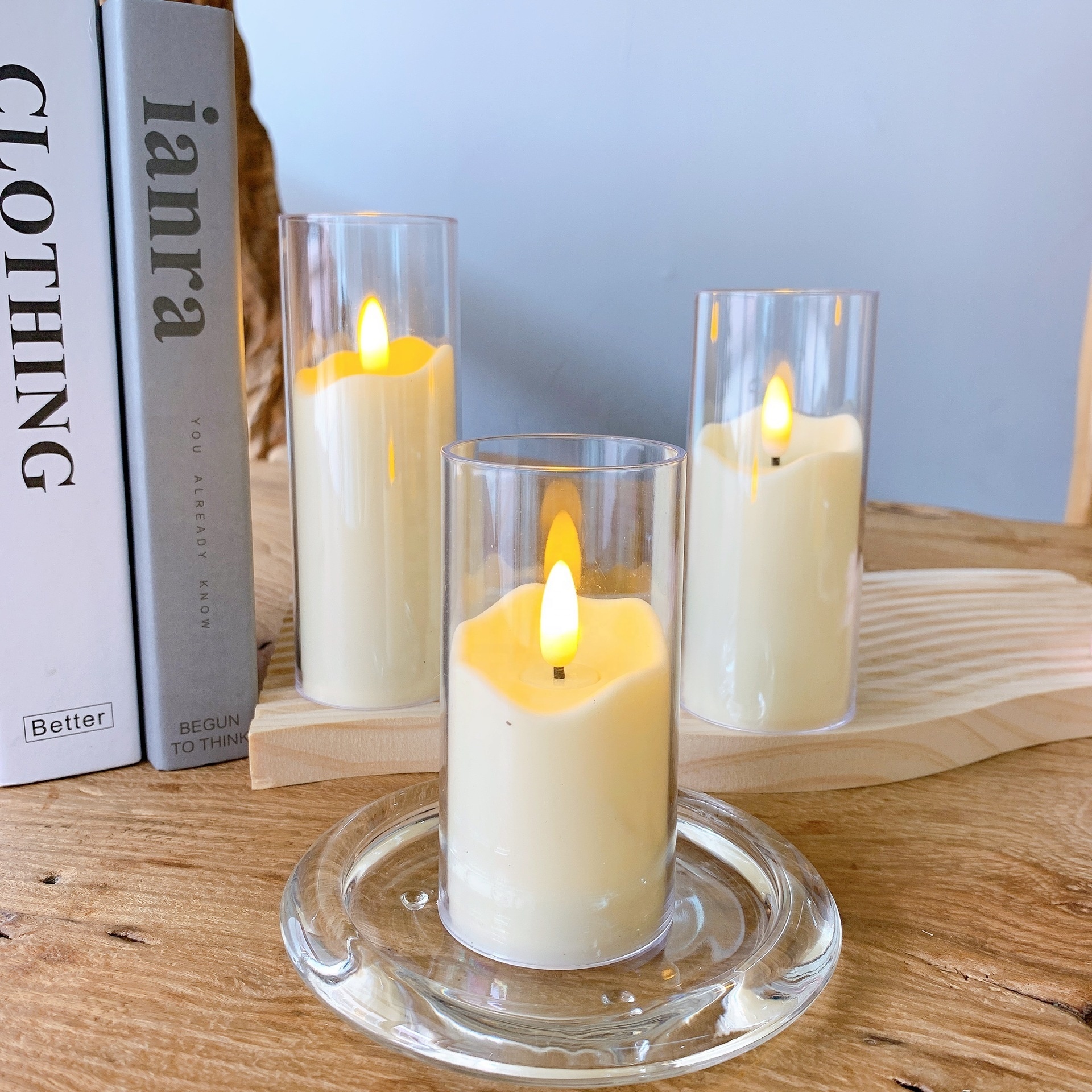 Luxury Led Candle Different Wick Flickering Led Candle Bulk With Battery Cheap Simulation Candle