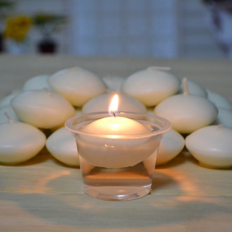 Hot Selling Wholesale Floating Candle Diameter 7.5cm Cylindrical Candle Outdoor Party Scented Candle