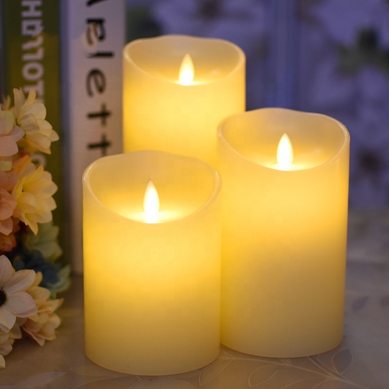 Flameless Flickering Electrical Paraffin Wax LED Candle For Wedding Party Home Christmas Decoration Party Supplies