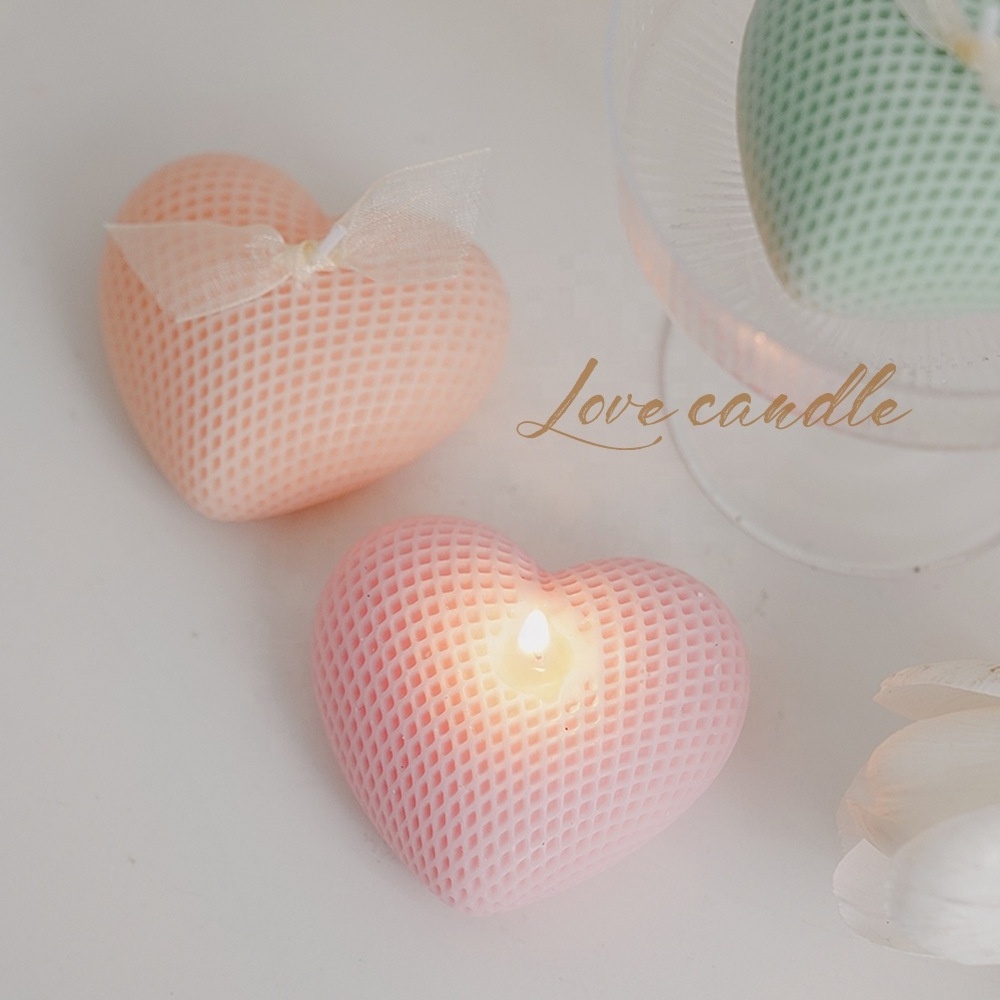 Heart-shaped scented candles Valentine's Day gifts wholesale wedding decoration red love candles