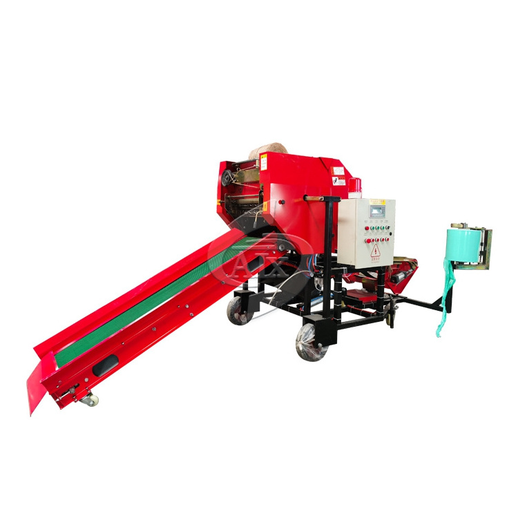 high quality hay straw baler wrapper / silage baling film packer / maize straw baler for sale