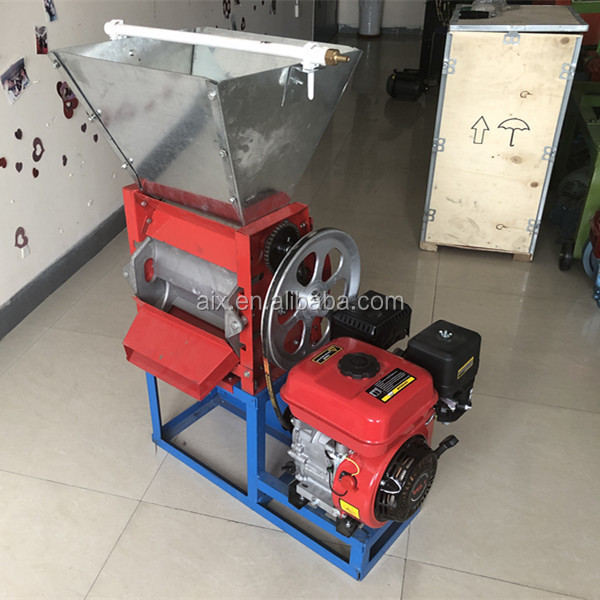 Manual and electric coffee pulp removing machine cocoa beans skin pulper huller peeling machine