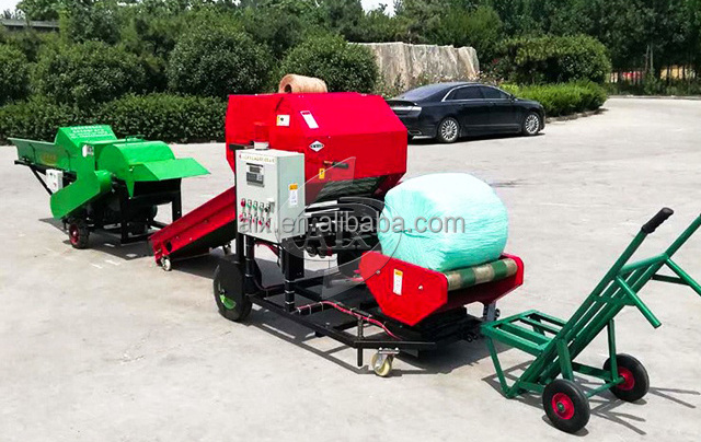 Good price for baler corn silage compress hay pressing bagging packing machine