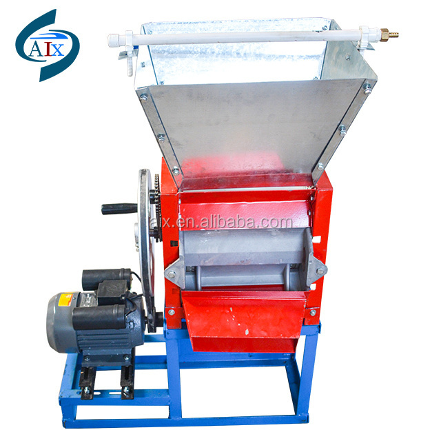 Manual and electric coffee pulp removing machine cocoa beans skin pulper huller peeling machine