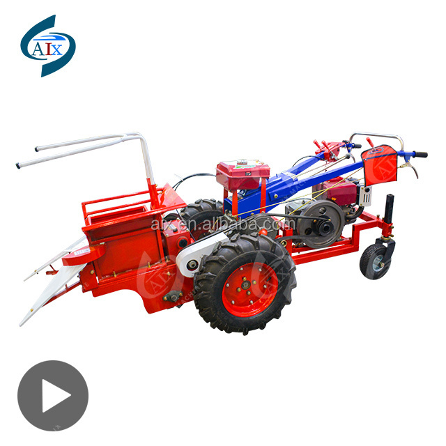 Agriculture machinery mini tractor sweet maize picker mini corn harvester for sale