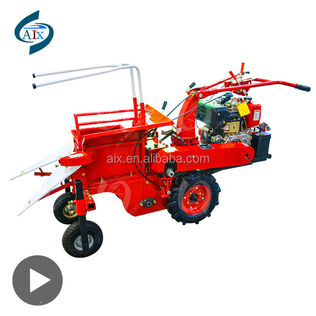 high efficiency walk behind harvesters corn mini corn harvester combine