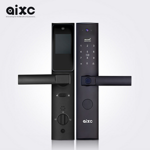 AIXC Home Security Intelligent Fingerprint Smart Deadbolt Lock ring door bell camera aluminum wireless tuya app control ttlock