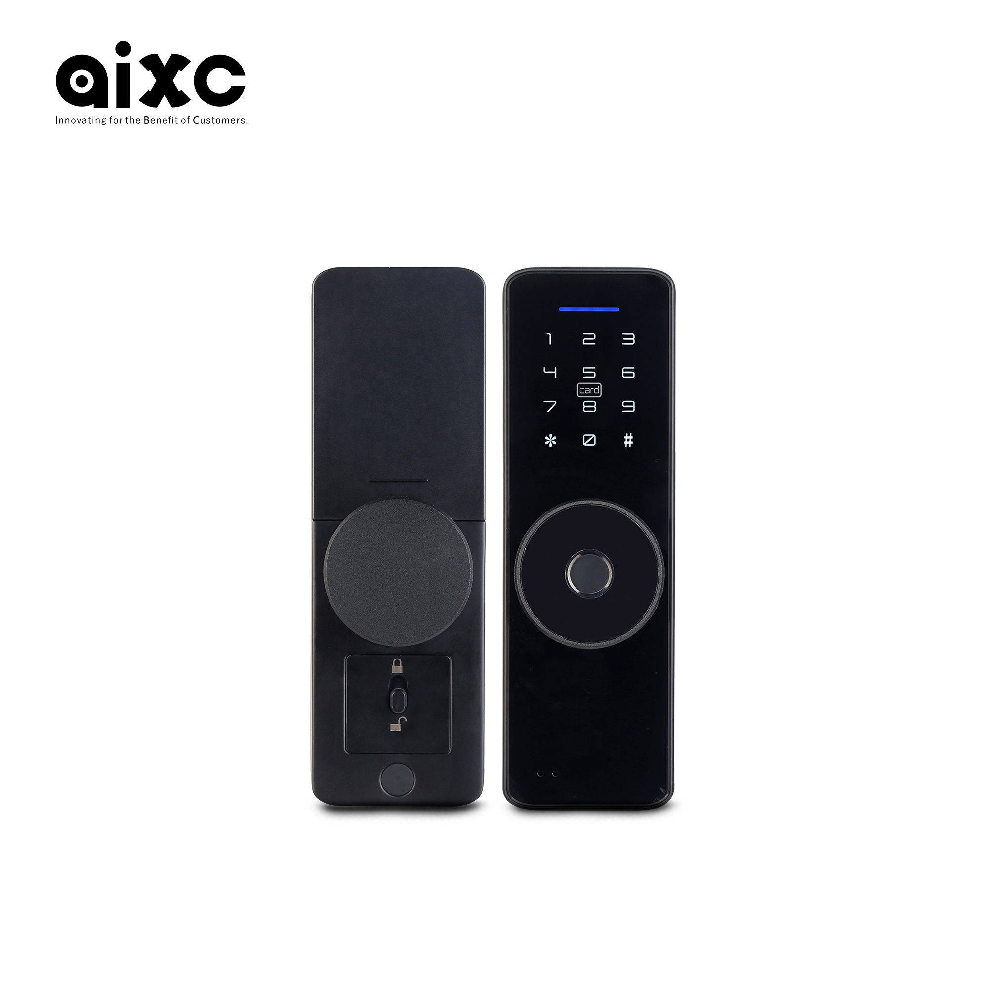 AIXC ttlock tuya app phone control smart door lock fingerprint lock for room waterproof card code keyless smart home