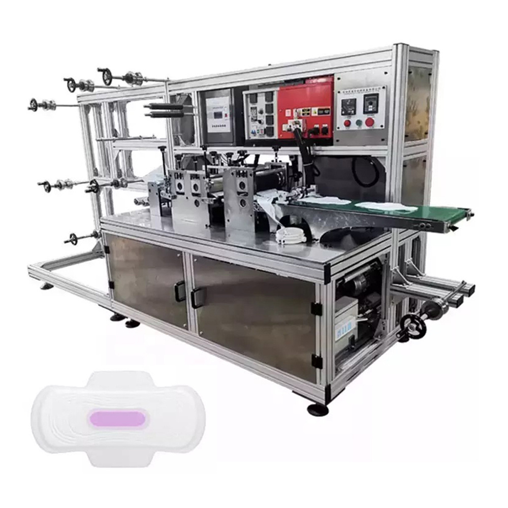 Automatic Women Lady Small Sanitary Napkin And Diaper Making Machine Women Sanitary Pads Making Production Line