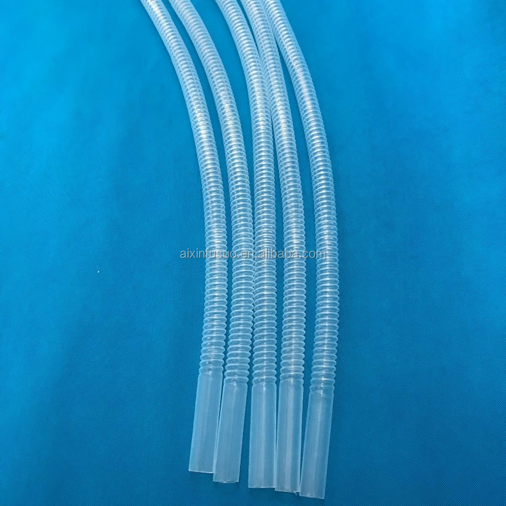 high corrosion resistance PFA flexible tubing corrugated tube clear plastic pipe