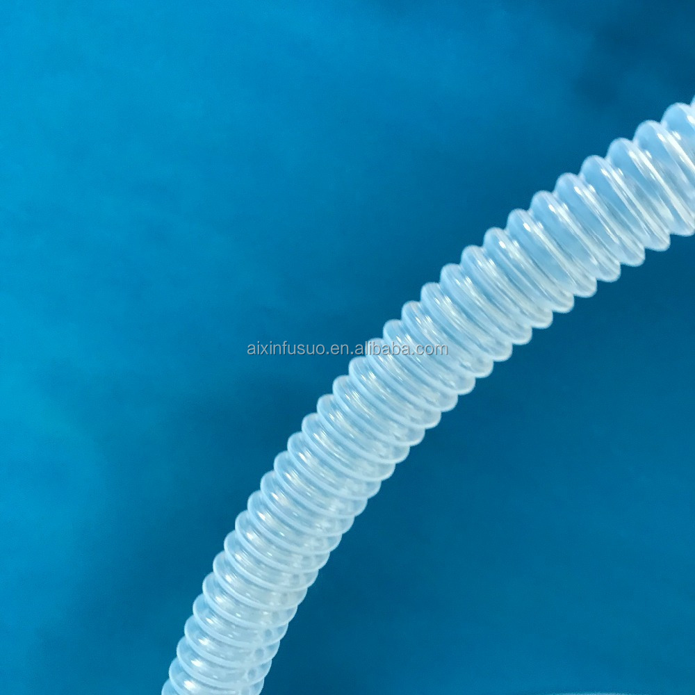 high corrosion resistance PFA flexible tubing corrugated tube clear plastic pipe